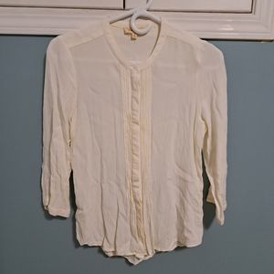 Black Swan Cream Button Down in Size S